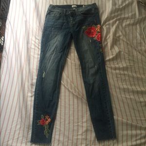 JEANS SIZE 1 WITH FLORAL PRINT